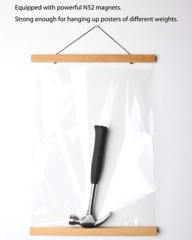 FALAMON teak wood finish adds warmth and natural texture to displays.