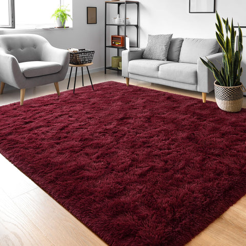 FALARK pet-friendly plush rug, gentle surface for furry friends.