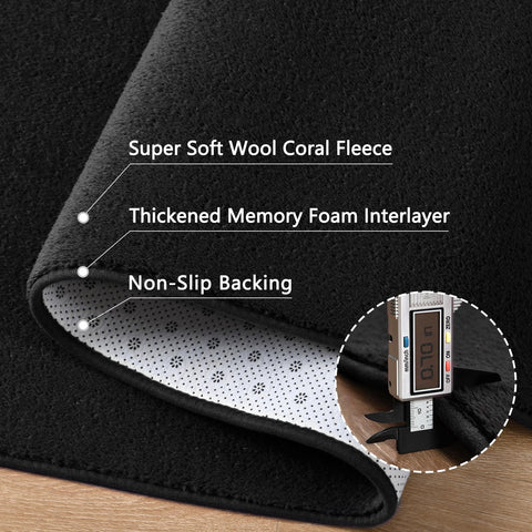 FALARK anti-slip bottom keeps rug in place during activities and play.