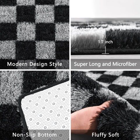FALARK modern checkered design complements bedroom and living room styles