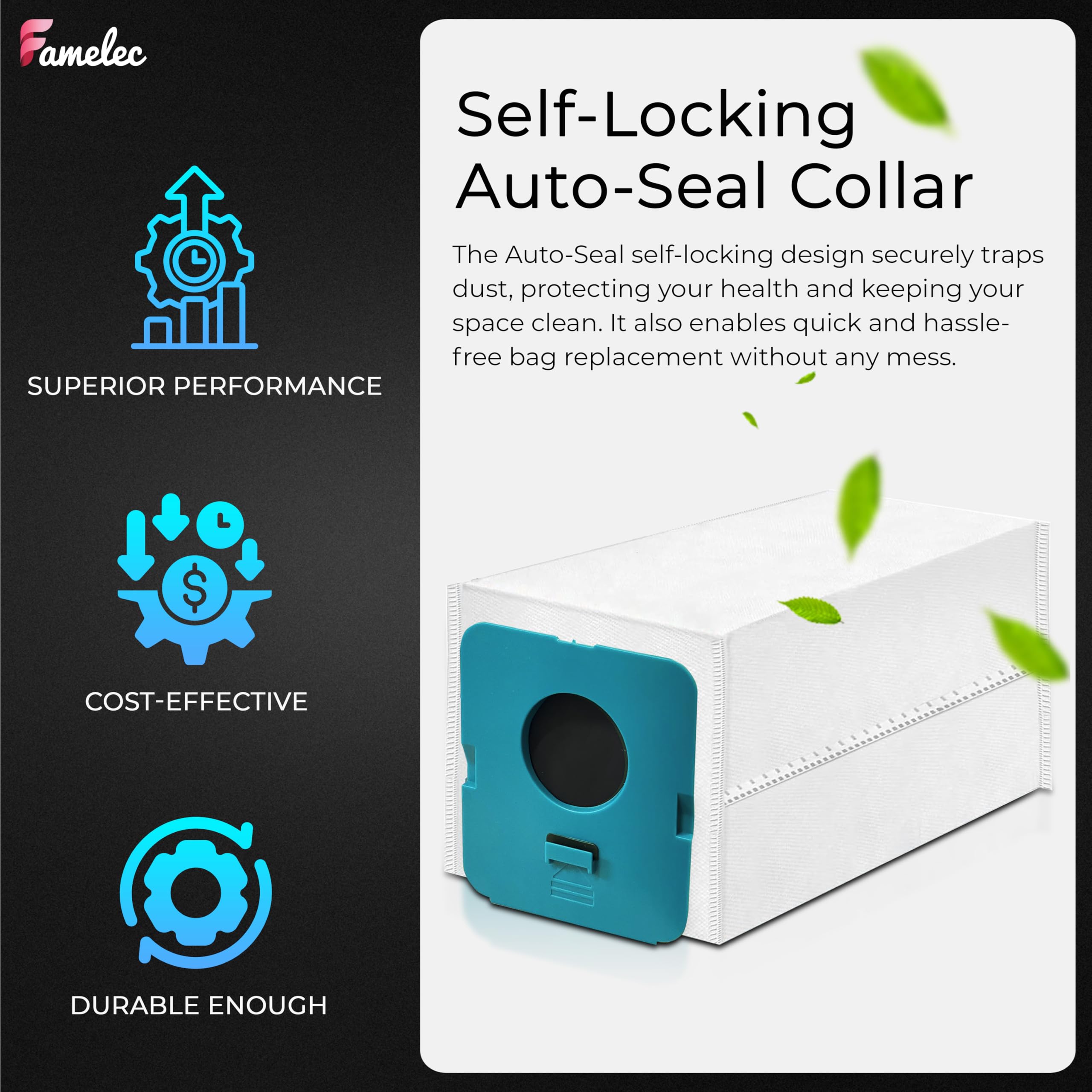 FAMELEC Bulk pack helps stock up for long-term cleaning.