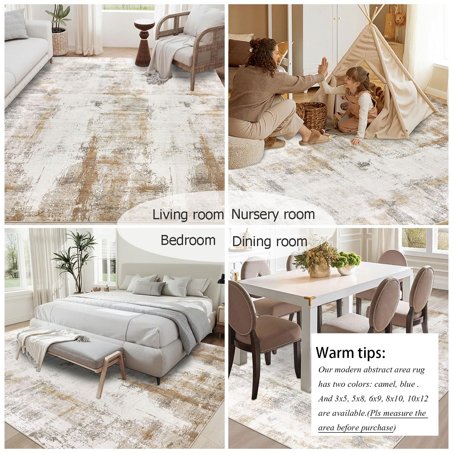 Famibay kid friendly pet friendly area rug suitable for busy homes