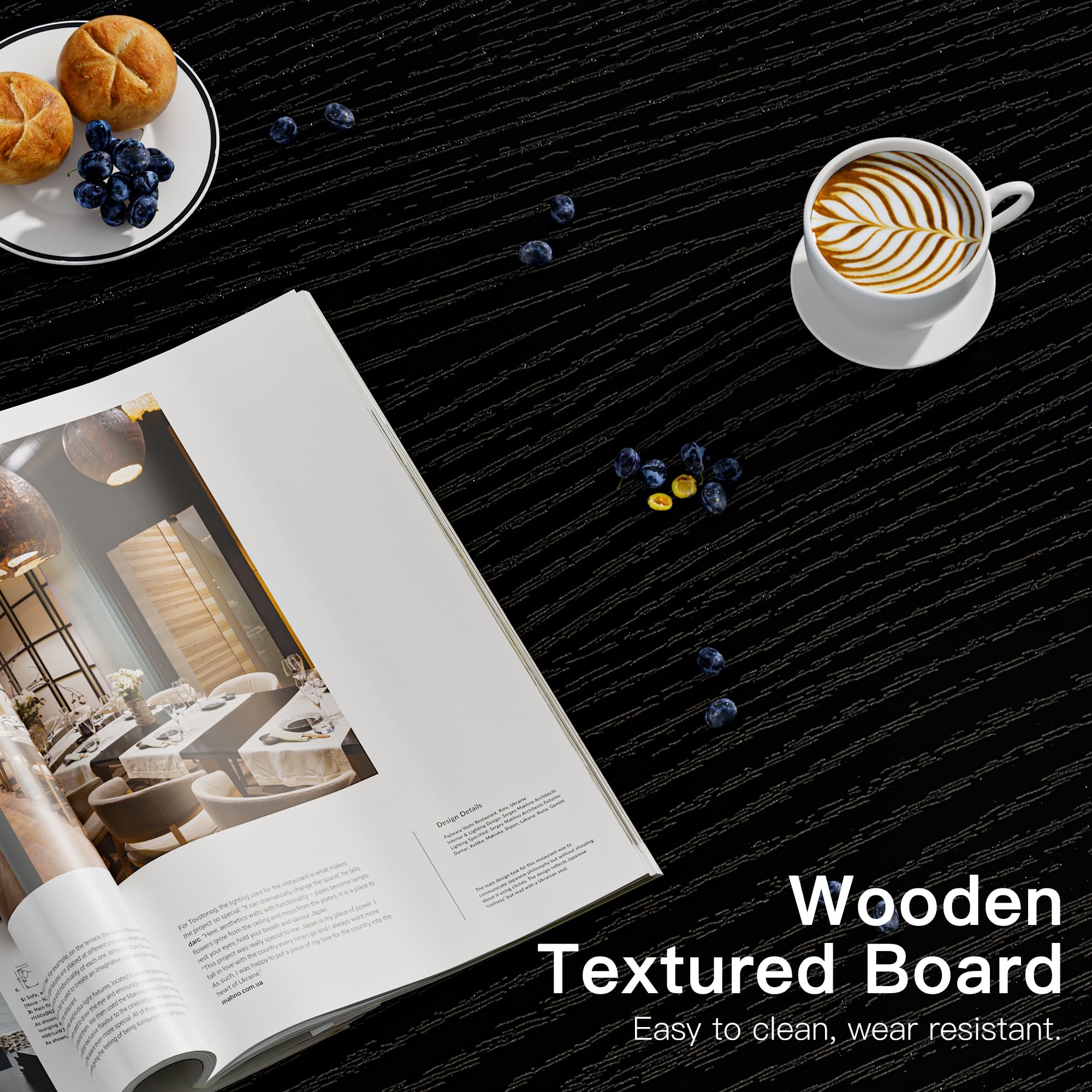 Versatile black finish suits living rooms, offices, and outdoor patios.