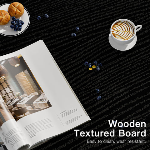 Versatile black finish suits living rooms, offices, and outdoor patios.