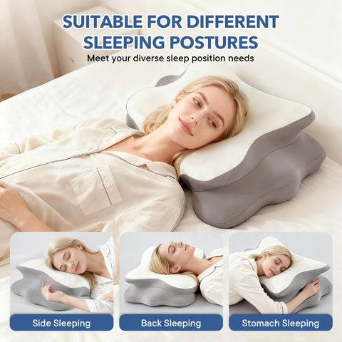 FAMKCY armrest-groove design lets arms rest naturally through the night.