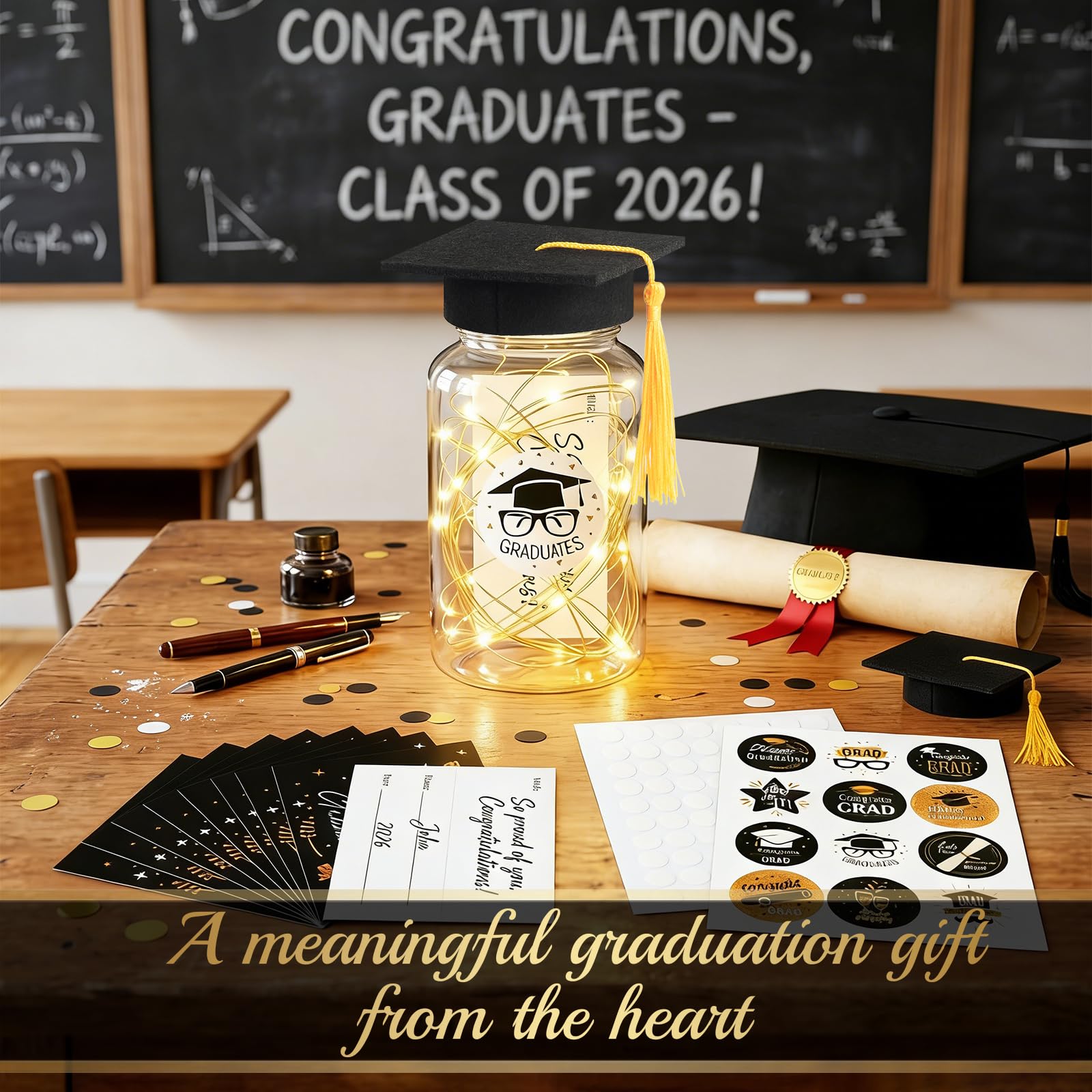 FAMNONE memory jars preserve notes after the party as keepsakes.