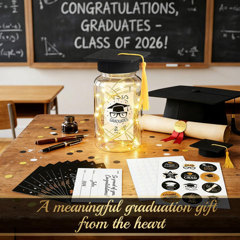 FAMNONE memory jars preserve notes after the party as keepsakes.