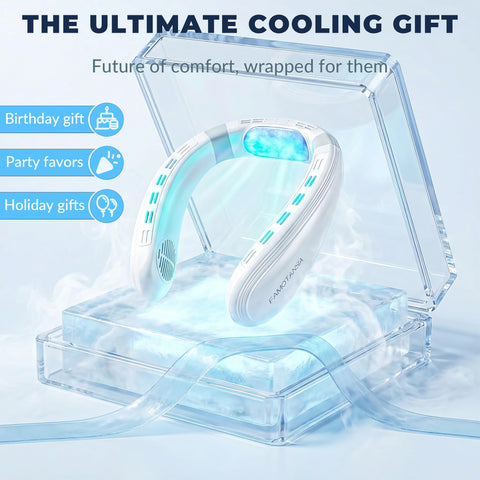 FAMOTANSIA neck fan makes a practical gift for cool comfort on the go.