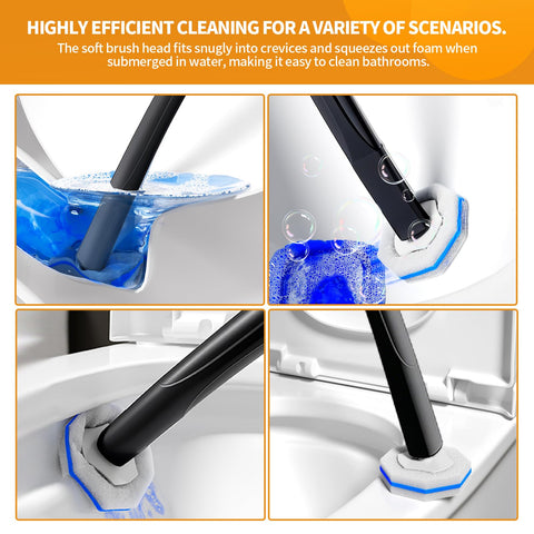 FAMYLI extended handle with snap switch enables quick assembly.