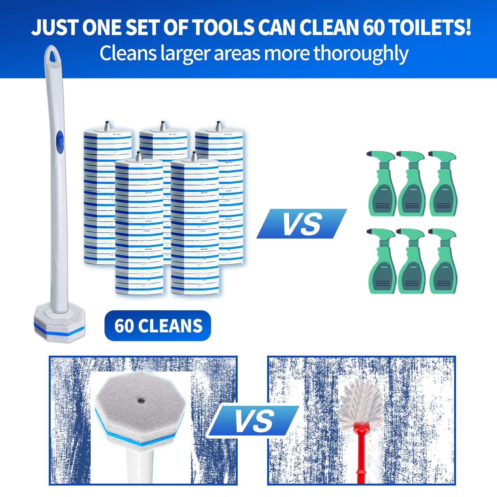 FAMYLI pre-filled cleaning pads release cleaner on contact.