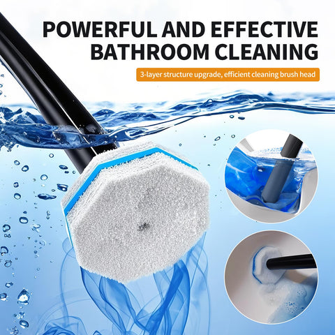 FAMYLI toilet brush holder and storage case keeps supplies organized.