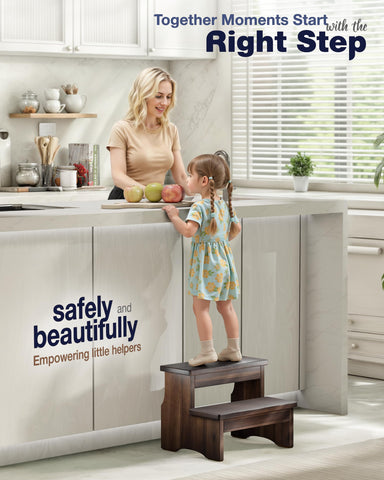 FANATU stool in kitchen setup, reach high shelves safely.