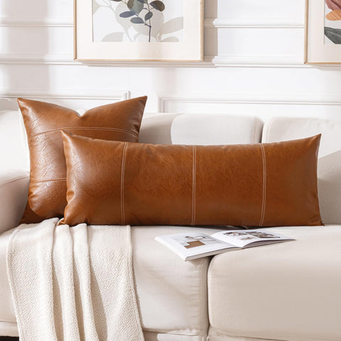 Fancy Homi 14x36 pillow cover fits standard inserts with snug look