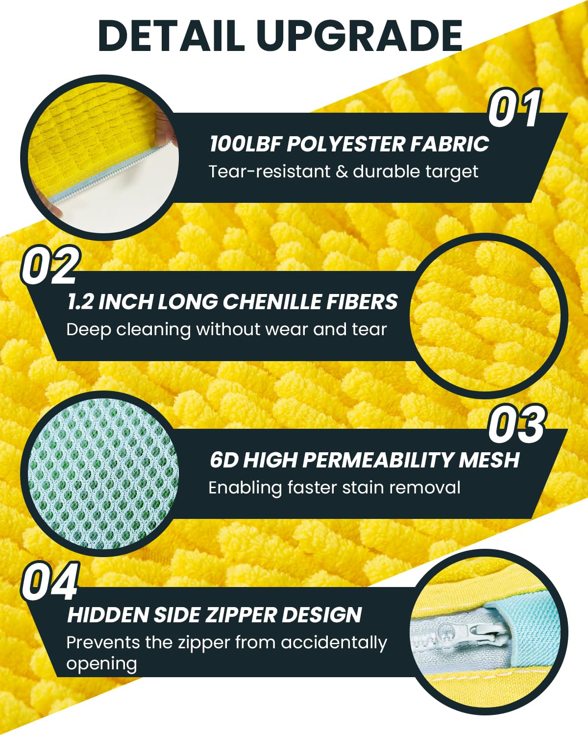FANCYFEB 360-degree cleaning design enhances dirt removal from footwear.