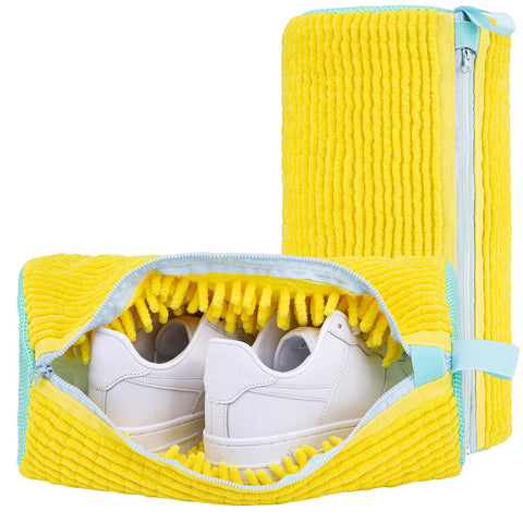 FANCYFEB shoe washing bag with side zipper for easy loading and secure washing.