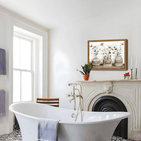 FancyNew bathroom poster makes a thoughtful housewarming gift.