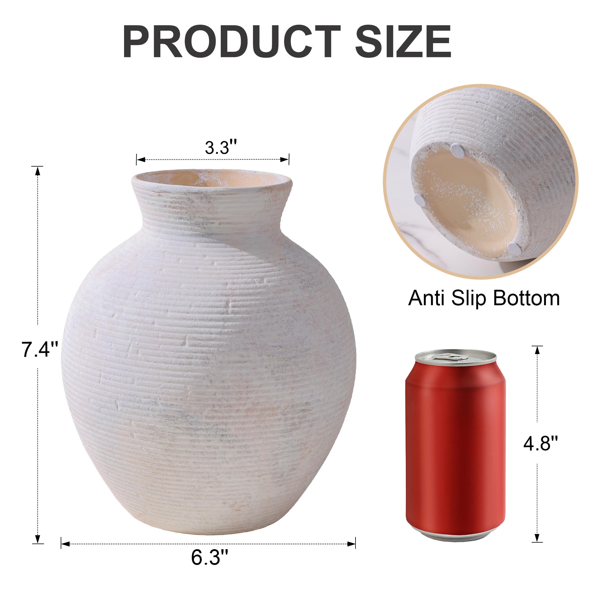 FancyPlus ceramic vase styled in dining room display for warm ambience.