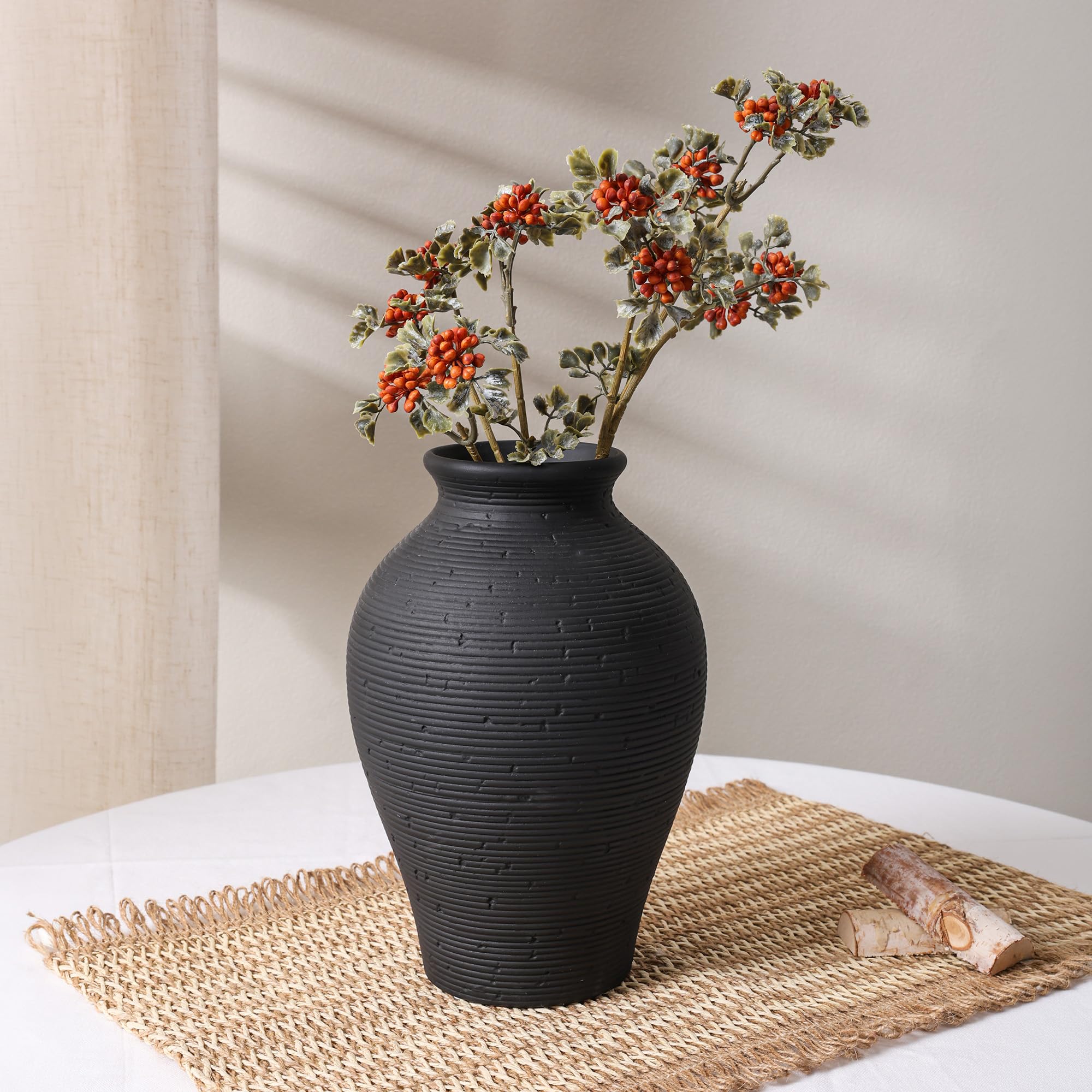 FancyPlus vase with pampas grass shows versatility in decor.