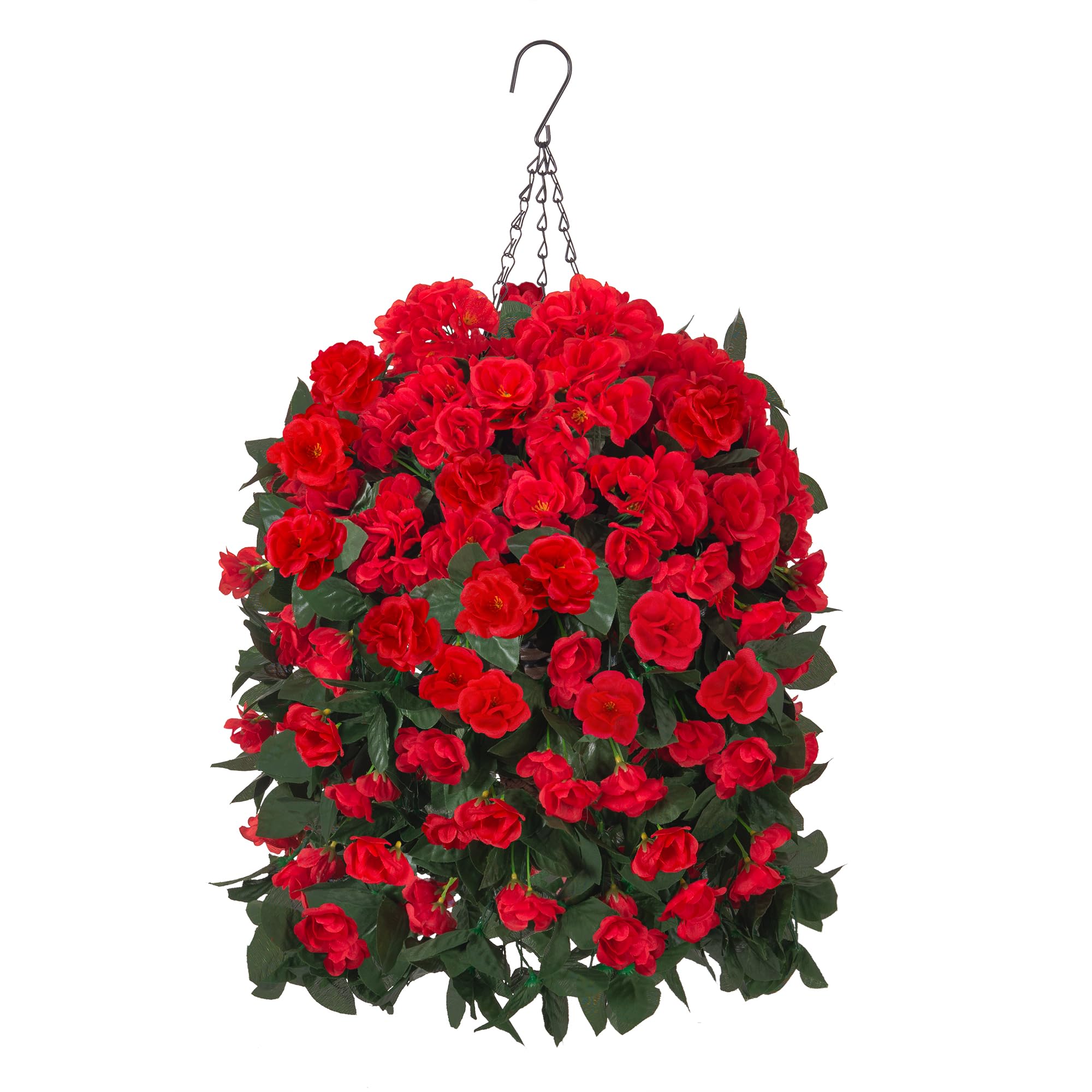 FancyPlus realistic faux geraniums require no watering.