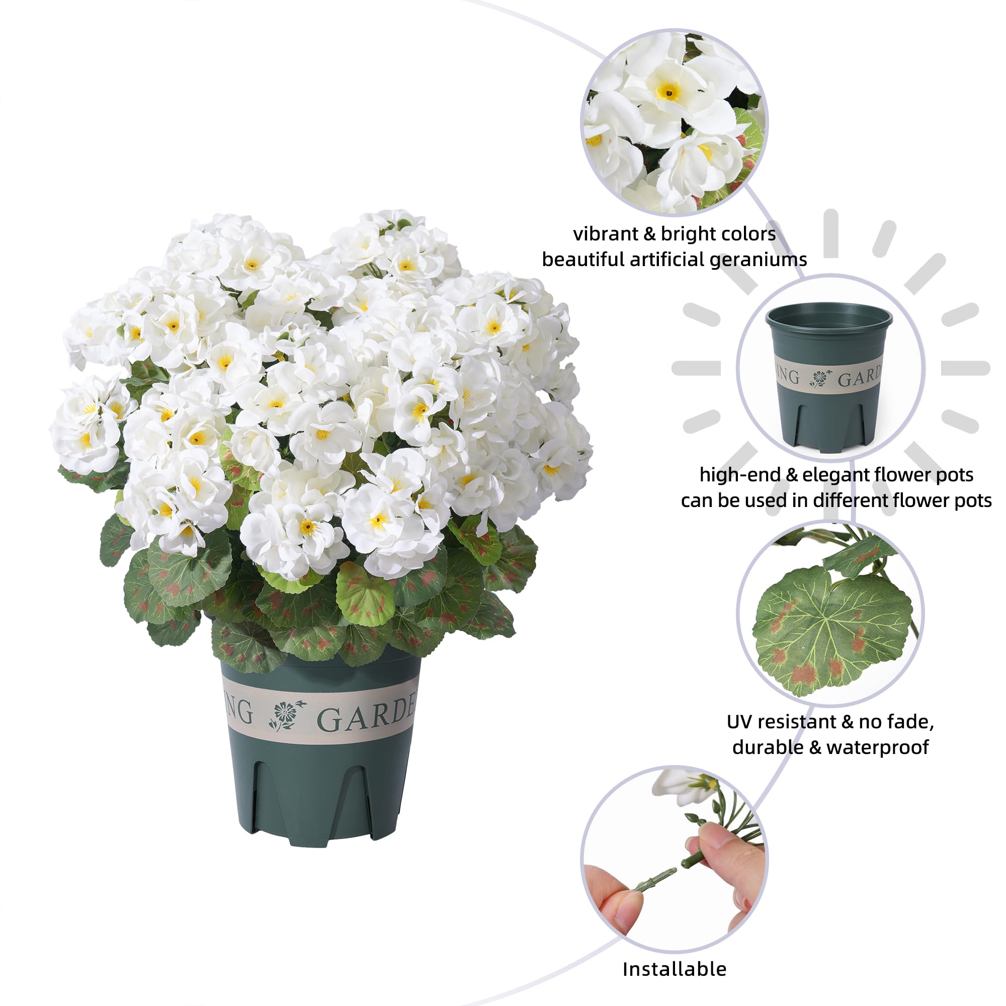 FancyPlus geraniums outdoor waterproof design withstands weather for lasting beauty.