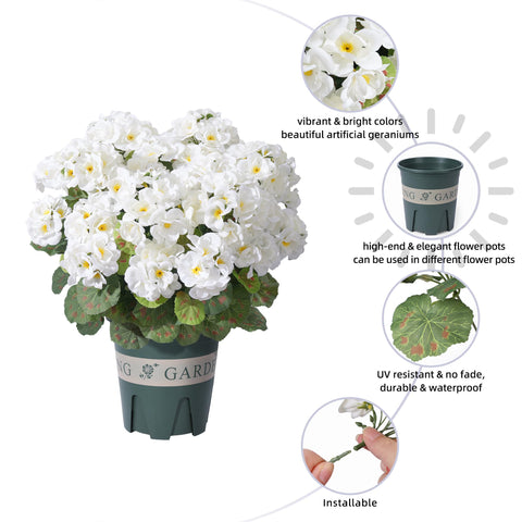 FancyPlus geraniums outdoor waterproof design withstands weather for lasting beauty.