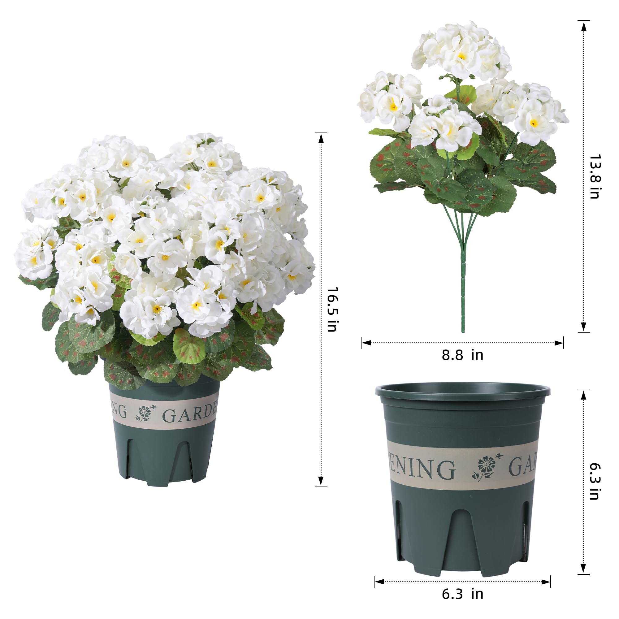 FancyPlus geraniums outdoor yard garden scene elevates curb appeal without upkeep.