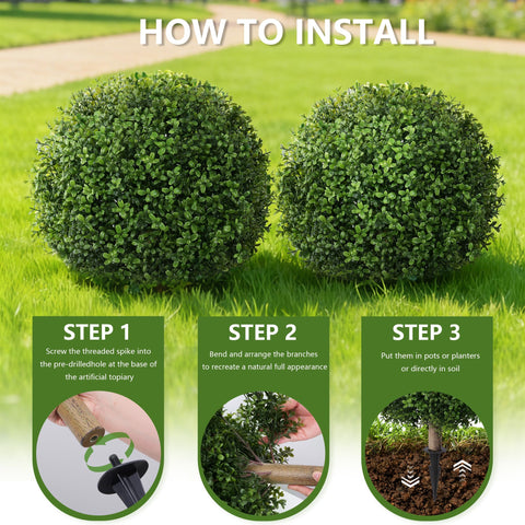 FancyPlus indoor-outdoor topiary fits living rooms or balconies with polished look.