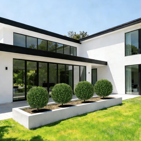FancyPlus maintenance-free topiary stays full with occasional dusting.