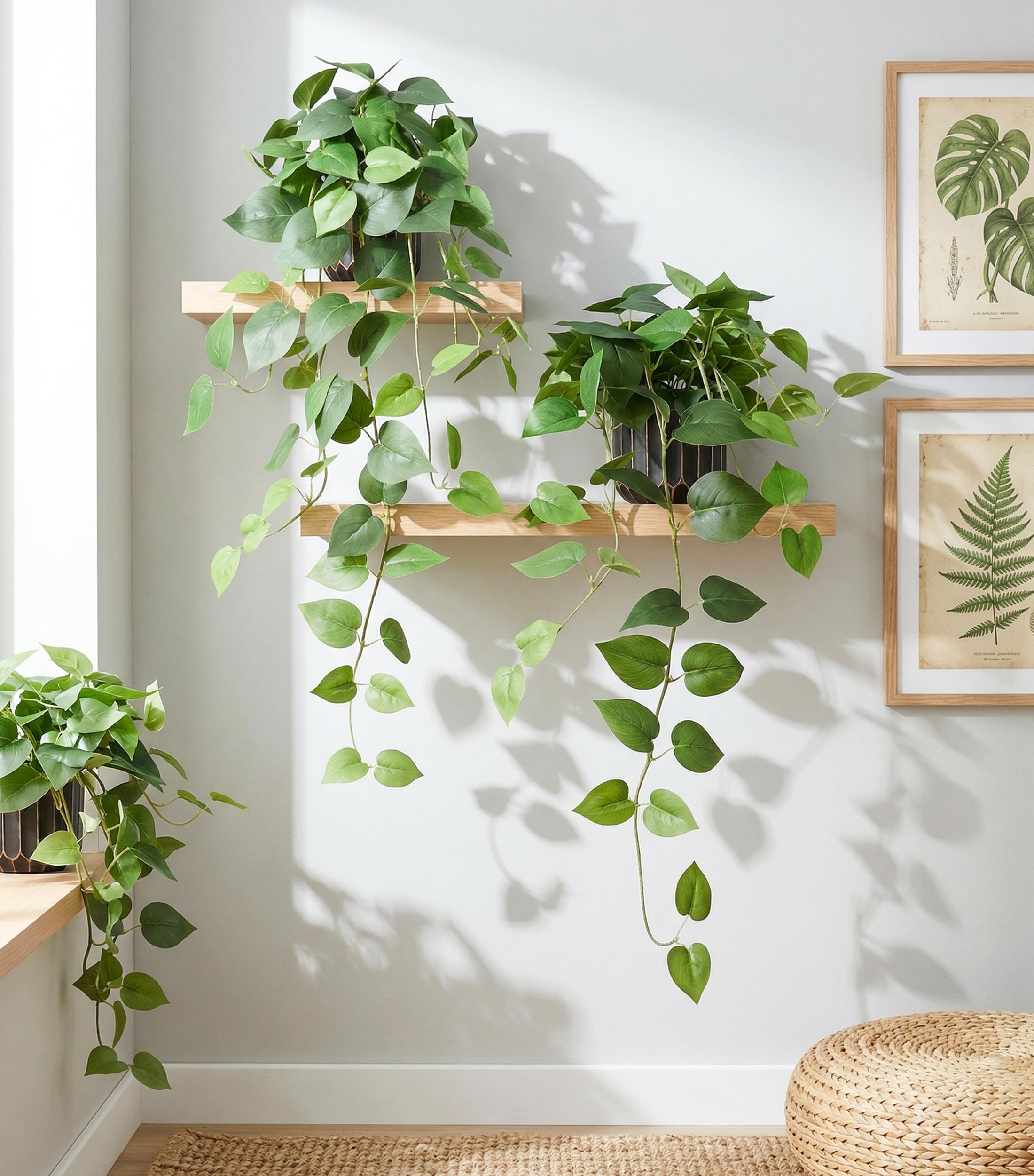FancyPlus modern farmhouse decor with pothos creates calm, inviting spaces.