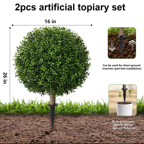 FancyPlus outdoor UV-resistant topiary retains color in sunlit patios.