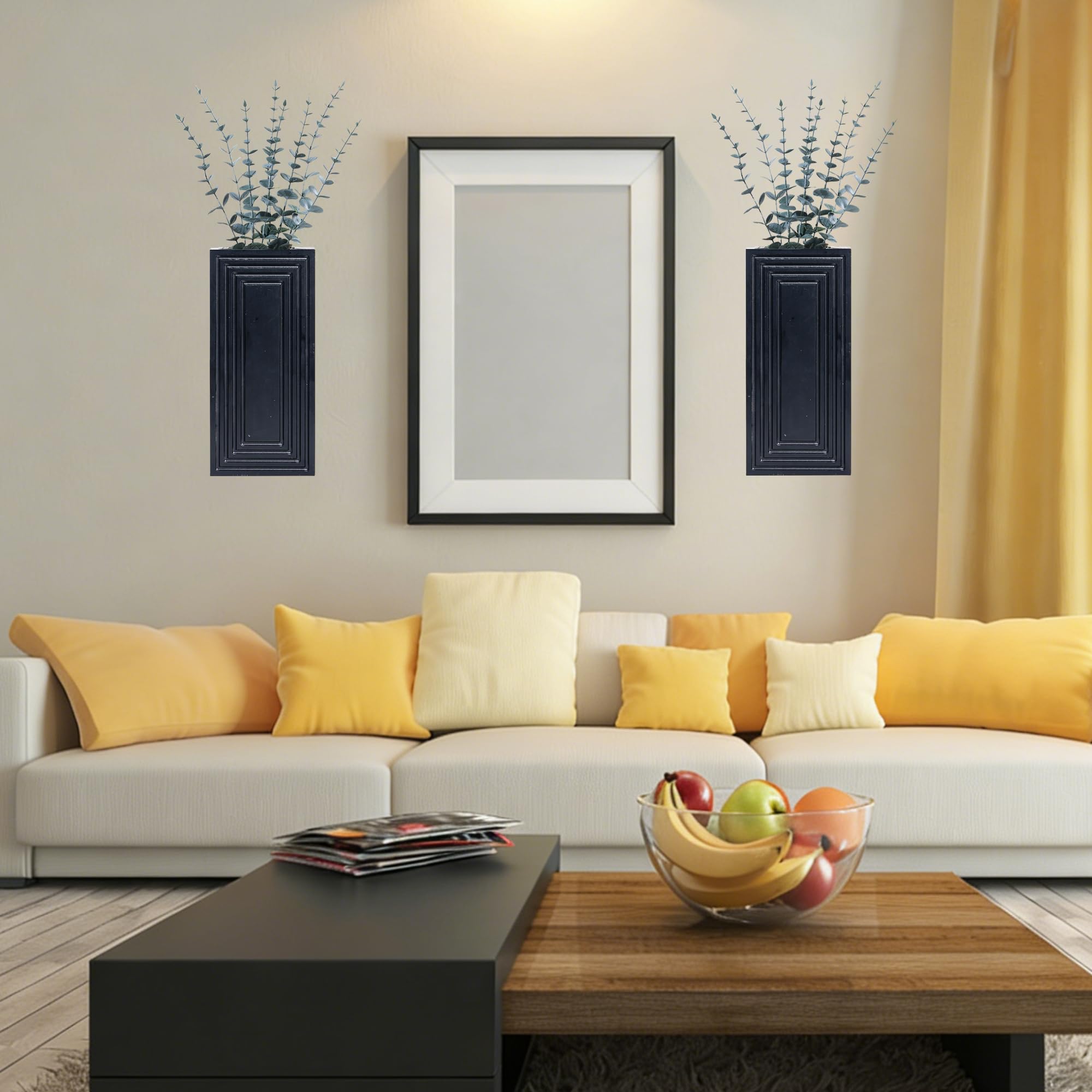 FancyPlus wall vase on kitchen counter blends with modern farmhouse style
