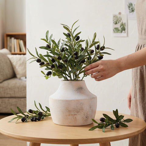 FancyPlus white ceramic vase table-top design for compact centerpieces.