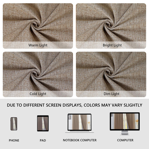 FancyRoof curtains hanging with rod demonstrate smooth drape and easy setup.