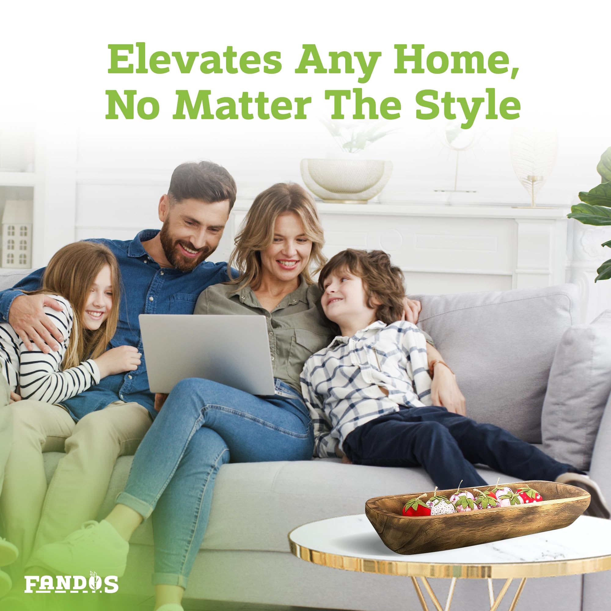 FANDOS dining room display bowl offers versatile styling options