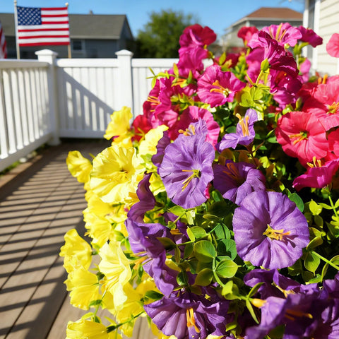 Fanfantoey 16-pcs set refreshes patios quickly and effortlessly.