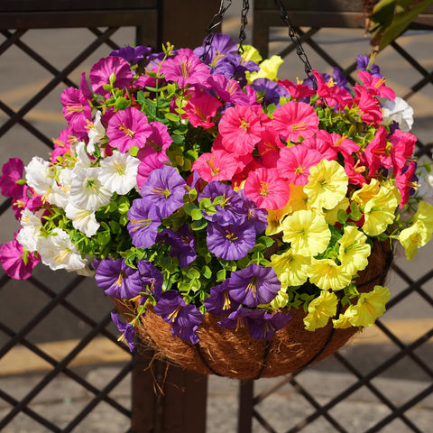 Fanfantoey silk flowers require no watering or pruning.