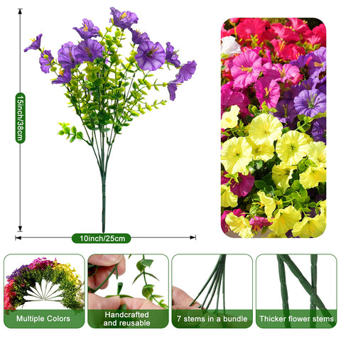 Fanfantoey UV-resistant artificial blooms endure sun exposure without fading.