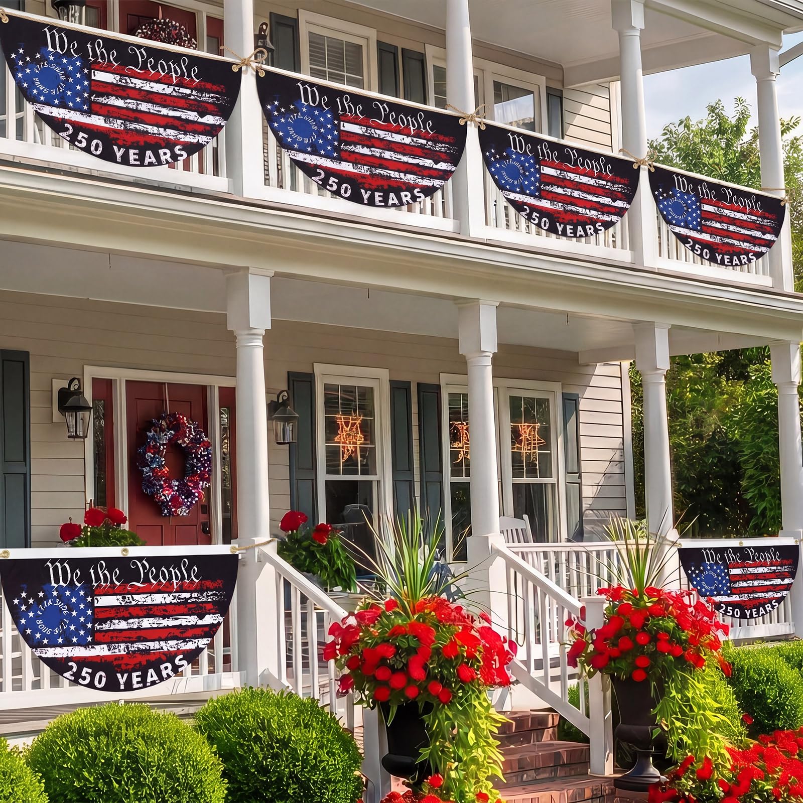 Fanfanwin brass grommets provide durable hanging for long-lasting use.