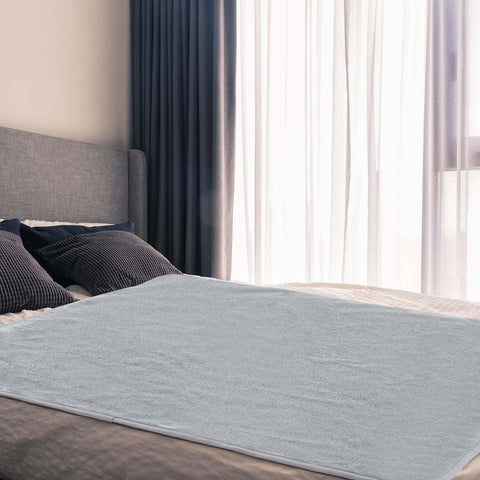 Fanfanwin couples waterproof blanket 72x34 grey protecting against spills on the bed.