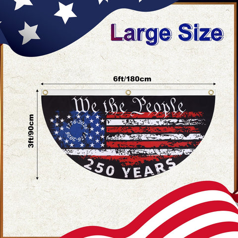 Fanfanwin double-sided patriotic flags ensure readability from both sides.