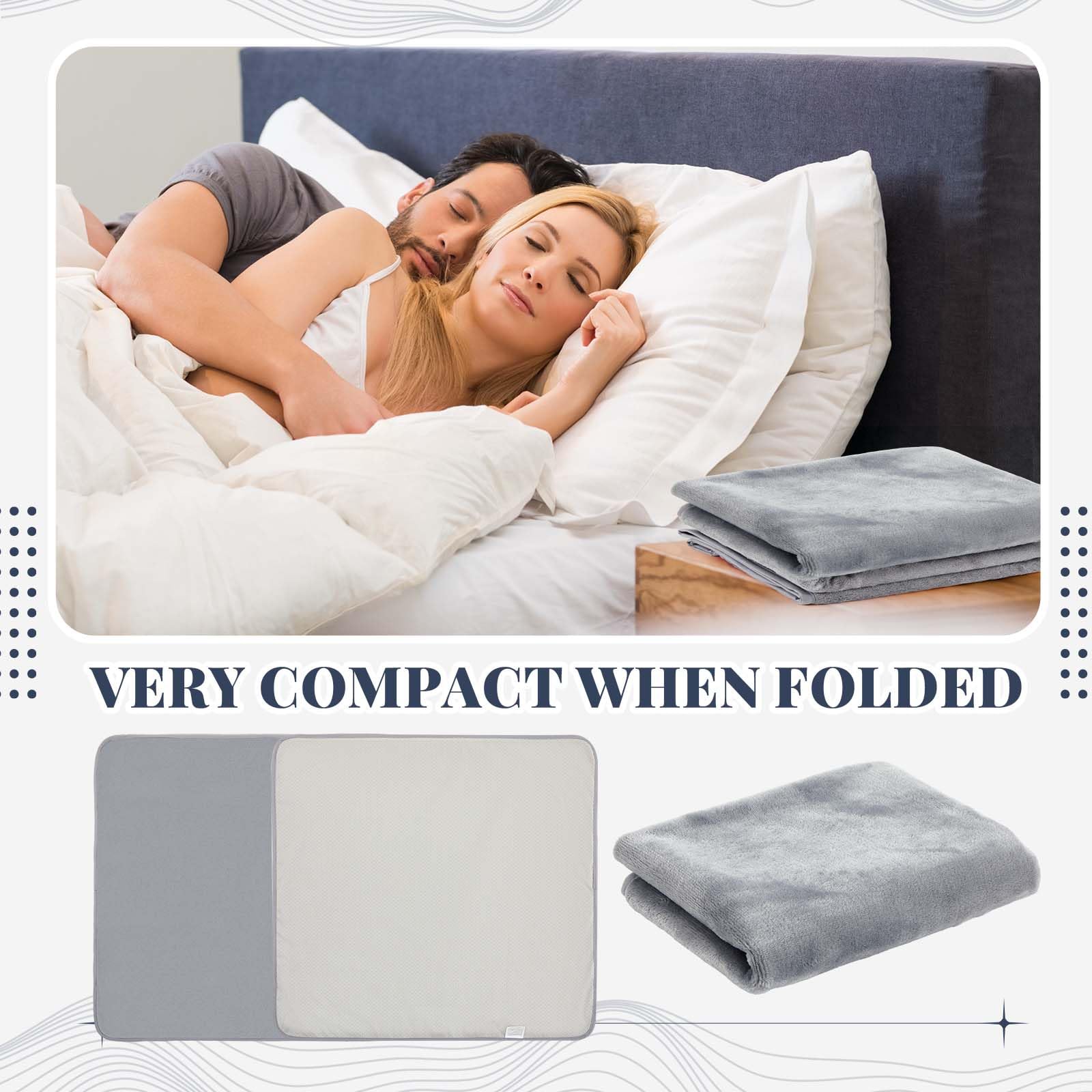 Fanfanwin non-slip bottom keeps the blanket in place.