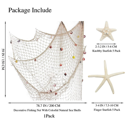 Fangoo 10 pcs natural starfish for ocean themed decor