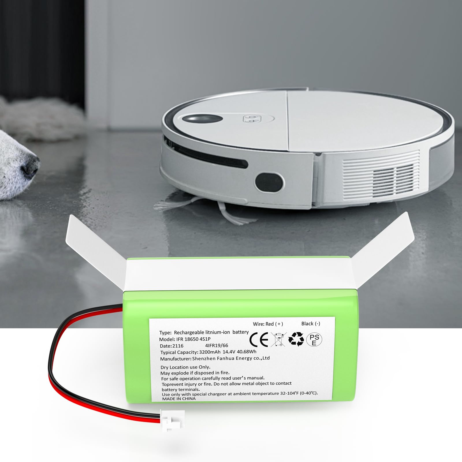 Fanhua RVBAT850 in-use with Shark demonstrates reliable power.