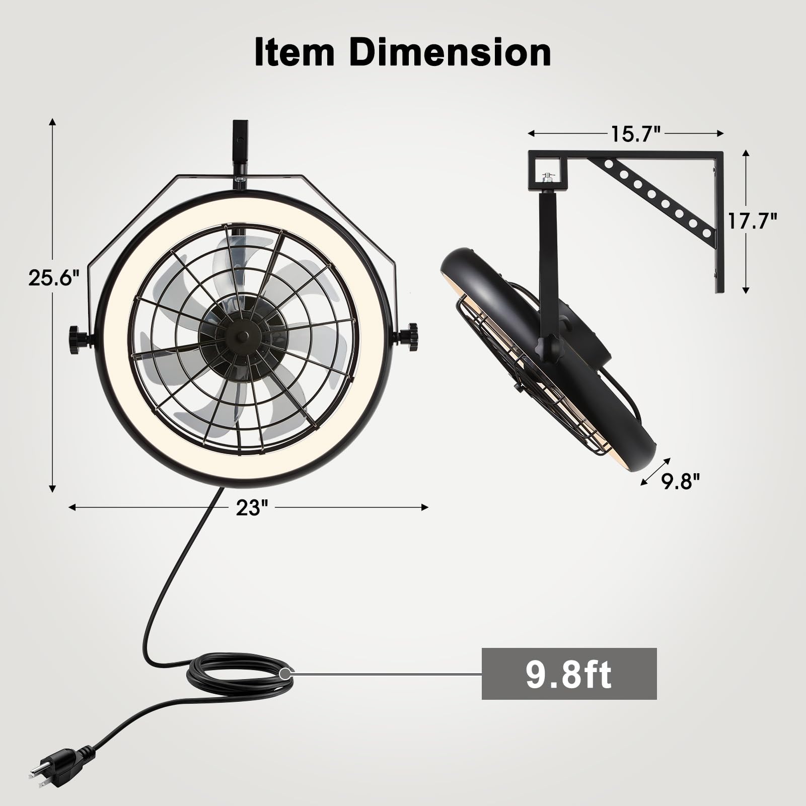 Fansdrick timer function for timed cooling sessions.