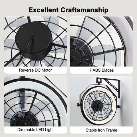 Fansdrick wall or ceiling mounting options for versatile installation.