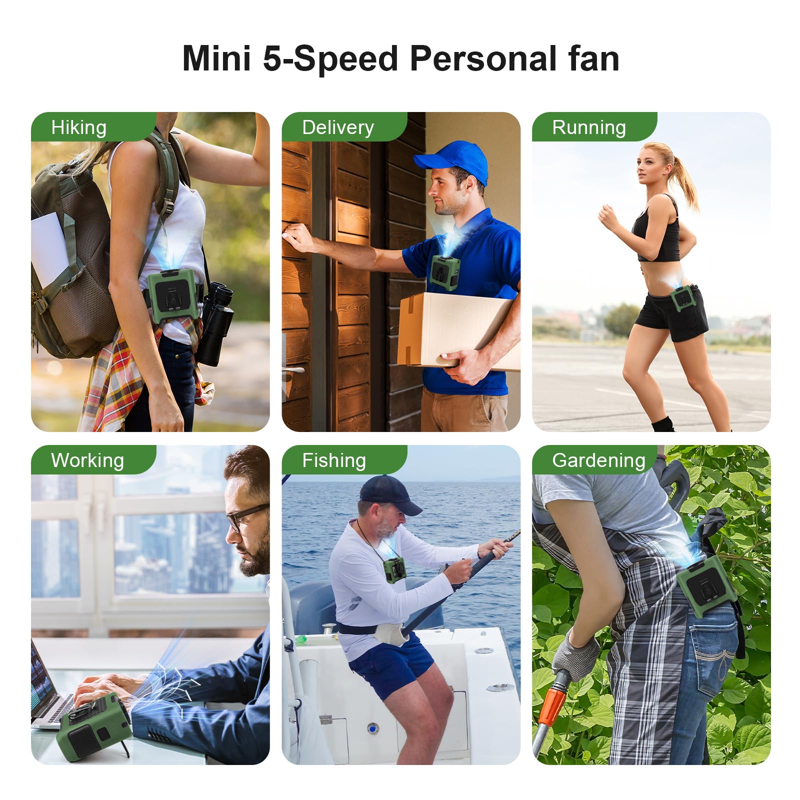 FansyJKJ 10,000mAh battery powers long outdoor sessions.