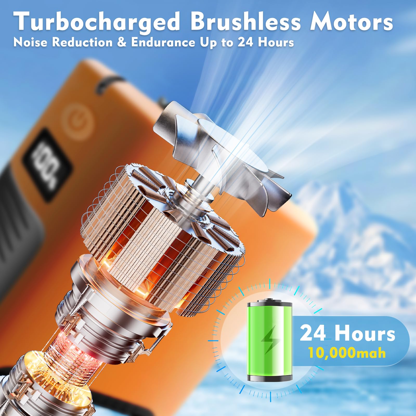 FANSYJKJ 10000mAh power bank doubles as emergency charging on the go
