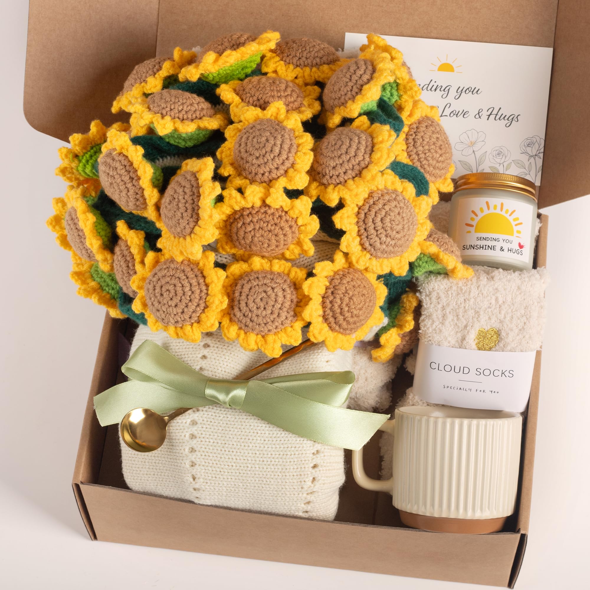 FantasDeck Sunflower Blanket Bouquet ready for gifting and cozy evenings.