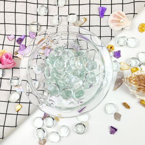 FANTIAN decorative glass for DIY candle holders and fountains adds sparkle.