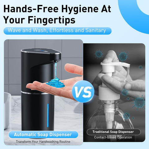 Fantictas 350ml capacity minimizes refills in busy spaces.